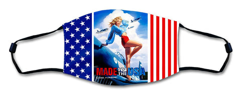 Made In The USA Mask Metal Sign