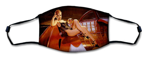 Midnight Lace Mask Metal Sign