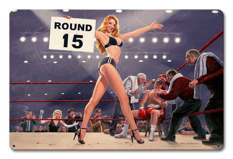 Fight Night Round 15 Metal Sign