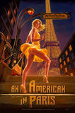 American in Paris Metal Sign