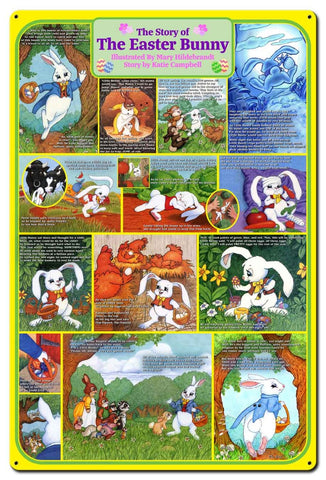 The Story Of The Easter Bunny Metal Sign