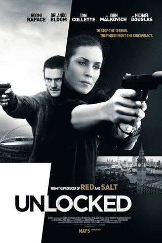 Unlocked Movie Poster - 11 x 17 inch