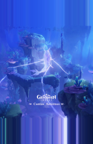 HOYO-MiX - Genshin Impact - Cantus Aeternus (Original Game Soundtrack) 11 x 17 inch. Album Cover Poster
