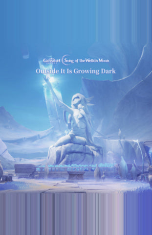 HOYO-MiX - Genshin Impact - Outside It Is Growing Dark (Original Game Soundtrack) 11 x 17 inch. Album Cover Poster