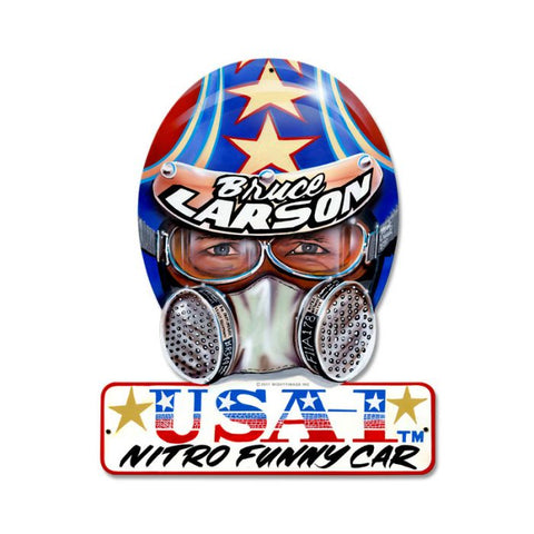 Bruce Larson Usa Vintage Sign Metal Sign