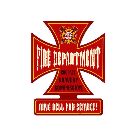 Fire-Department-Vintage-Sign-Metal-Sign