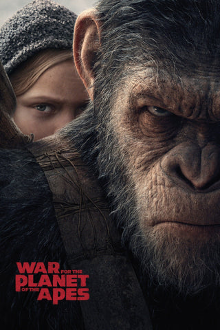 War for the Planet of the Apes Style A Movie Poster 11 x 17 inch