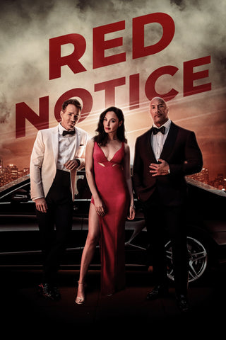 Red Notice Style E Movie Poster 27 x 40 inch