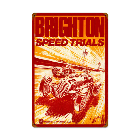 Brighton-Speed-Trials-Vintage-Sign-Metal-Sign