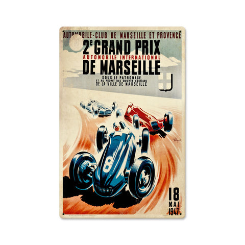Marseille Vintage Sign Metal Sign