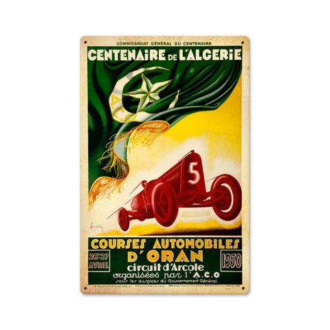 Century In Algeria Vintage Sign Metal Sign