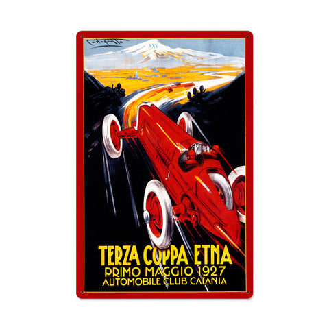 Terza Coppa Vintage Sign Metal Sign