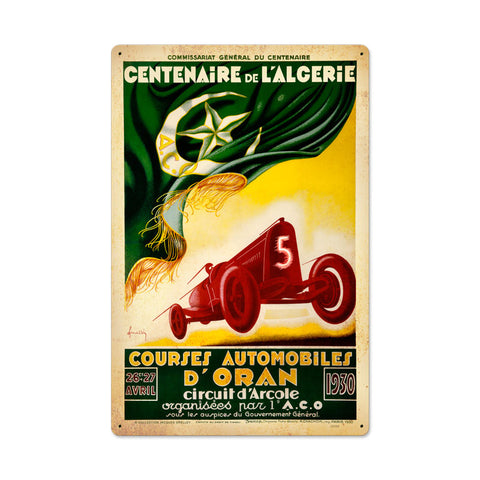 Century In Algeria Vintage Sign Metal Sign