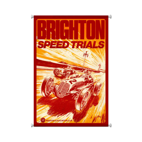 Brighton Speed Trials Vintage Sign Metal Sign