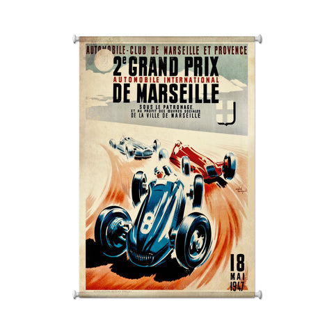Marseille Grand Prix Vintage Sign Metal Sign
