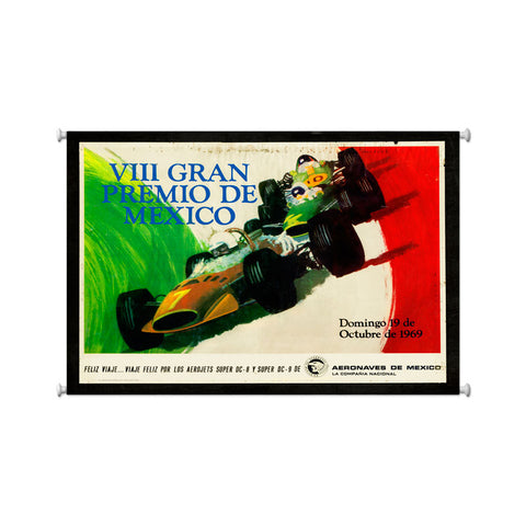 Grand Prix Mexico Vintage Sign Metal Sign