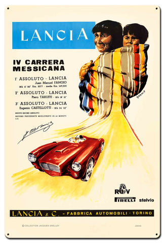Lancia Metal Sign