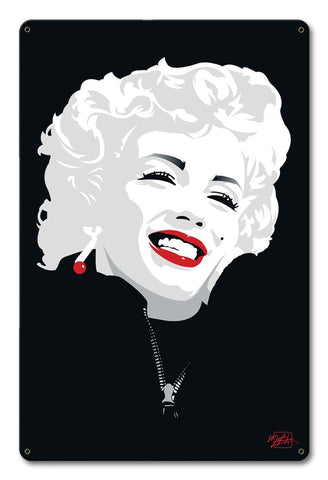 Miki-Marilyn-Metal-Sign