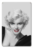 The Look Red Lips Metal Sign