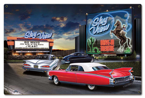 Skyview-Drive-In-Metal-Sign