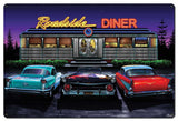 Roadside Diner Metal Sign
