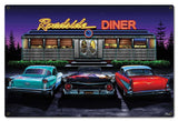 Roadside Diner Metal Sign