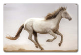 Against The Wind Metal Sign
