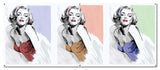 Three-Faces-Of-Marilyn-Metal-Sign