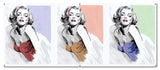 Three Faces Of Marilyn Metal Sign