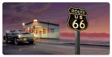 Route 66 Diner Metal Sign