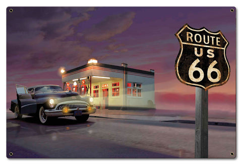 Route 66 Diner Metal Sign