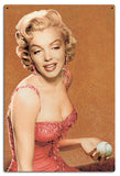 Marilyn's Baseball Metal Sign