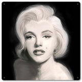 Beautiful In Black Metal Sign