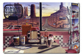 All Night Diner Metal Sign