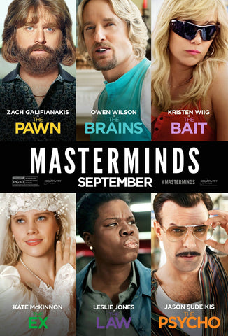 Masterminds Style A Movie Poster 11 x 17 inch