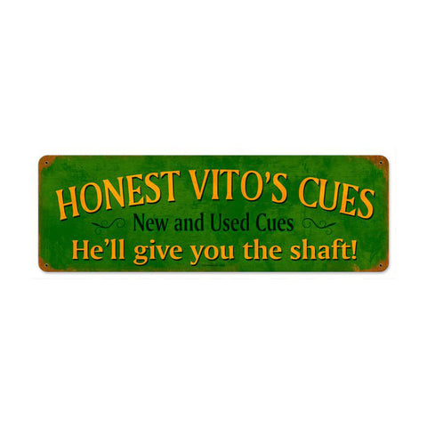 Honest Vito'S Vintage Sign Metal Sign