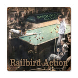 Railbirds Vintage Sign Metal Sign
