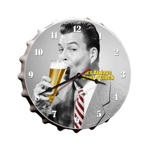 Beer O'Clock Metal Sign