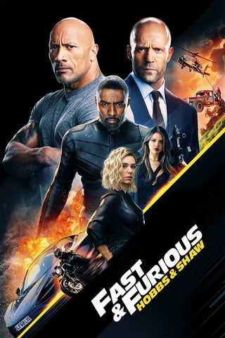 Fast & Furious Presents: Hobbs & Shaw Style A Movie Poster 11 x 17 inch