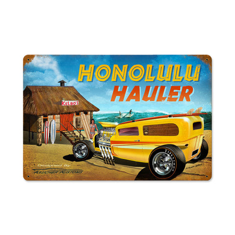 Honolulu-Hauler-Vintage-Sign-Metal-Sign