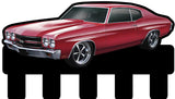Chevy Chevelle Key Chain Holder 18 x 10 Custom Shape Metal Sign