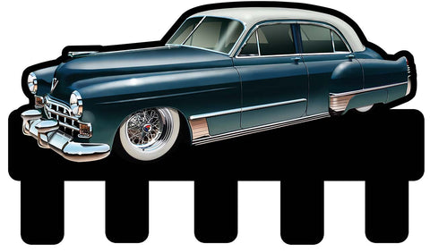 Blue Pontiac Key Holder Metal Sign