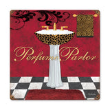 Perfume Parlor Vintage Sign Metal Sign