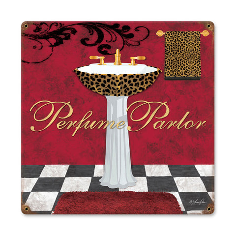 Perfume Parlor Vintage Sign Metal Sign