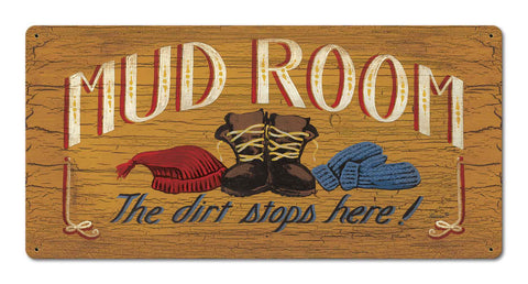 Mud Room Vintage Sign Metal Sign