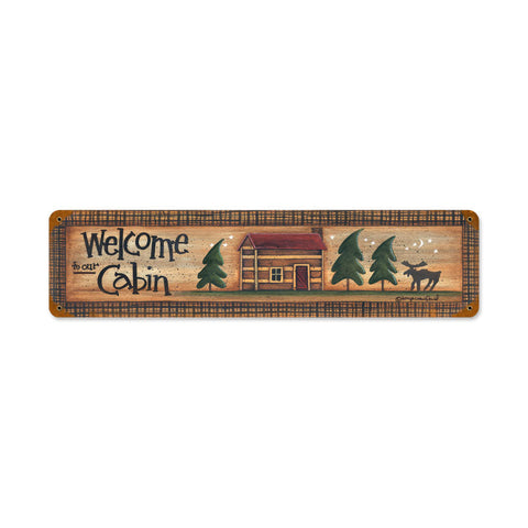 Welcome-Cabin-Vintage-Sign-Metal-Sign