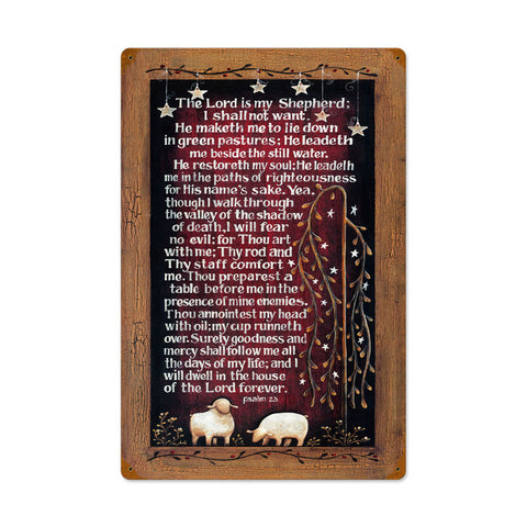 Lords Prayer Vintage Sign Metal Sign