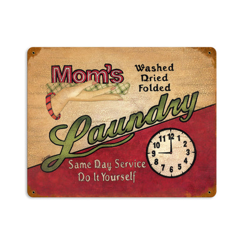 Mom'S Laundry Vintage Sign Metal Sign