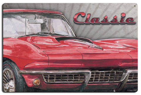 Classic Car Vintage Sign Metal Sign