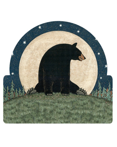 Bear Moon Vintage Sign Metal Sign